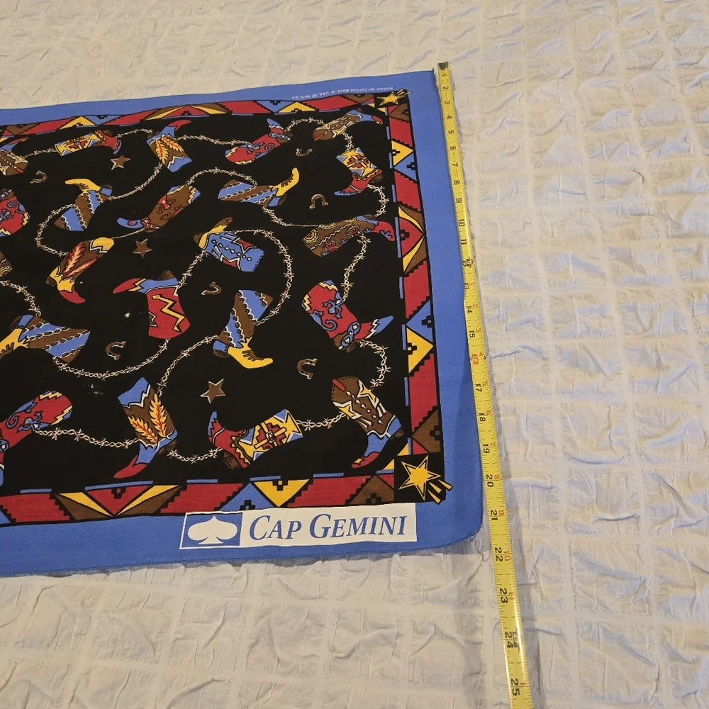 Western-Themed Scarf – Cowboy Boots & Stars – 21